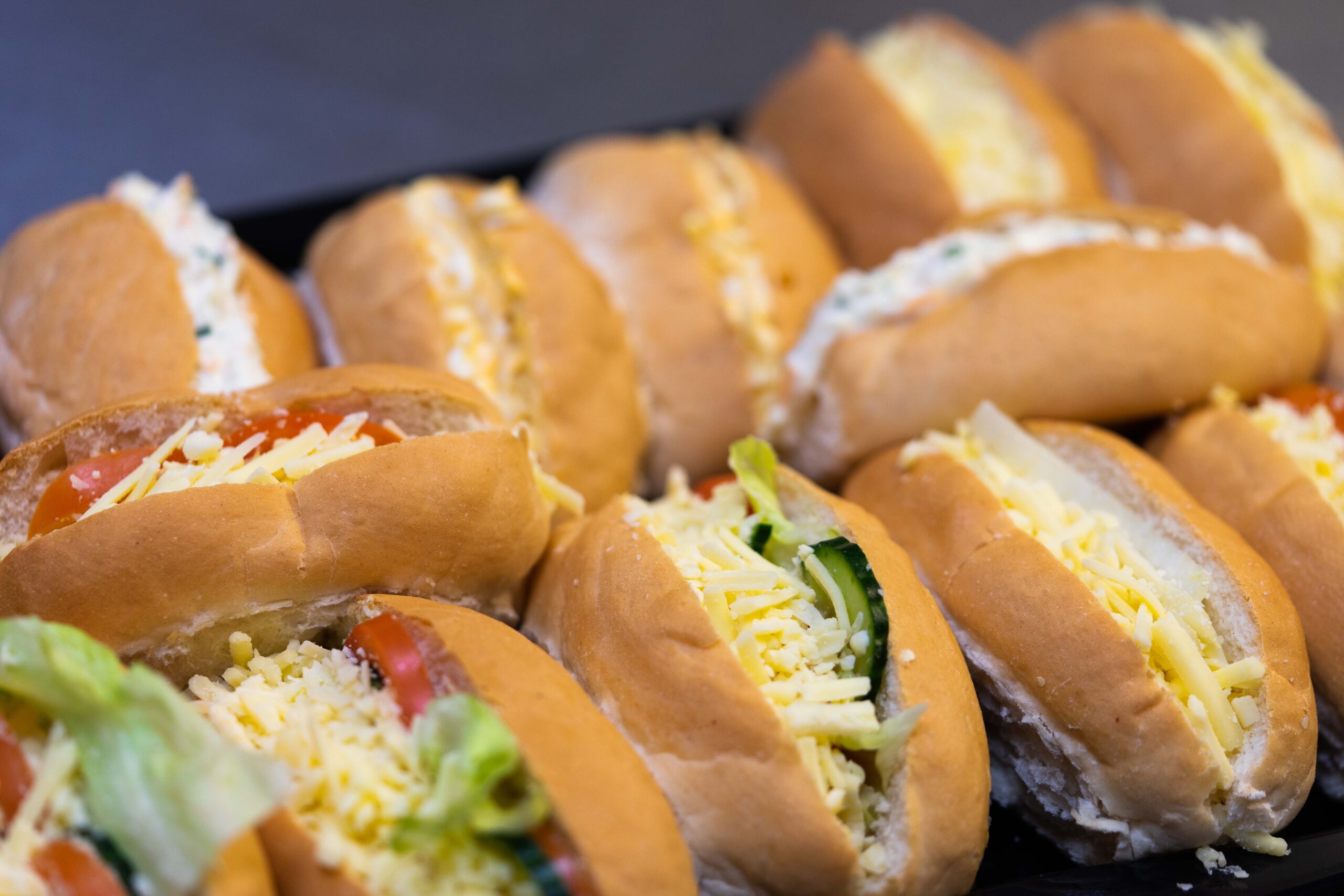 Selection of filled rolls