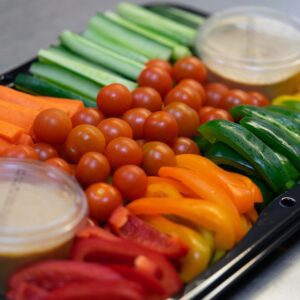 Assortment of fruit and vegetable platter