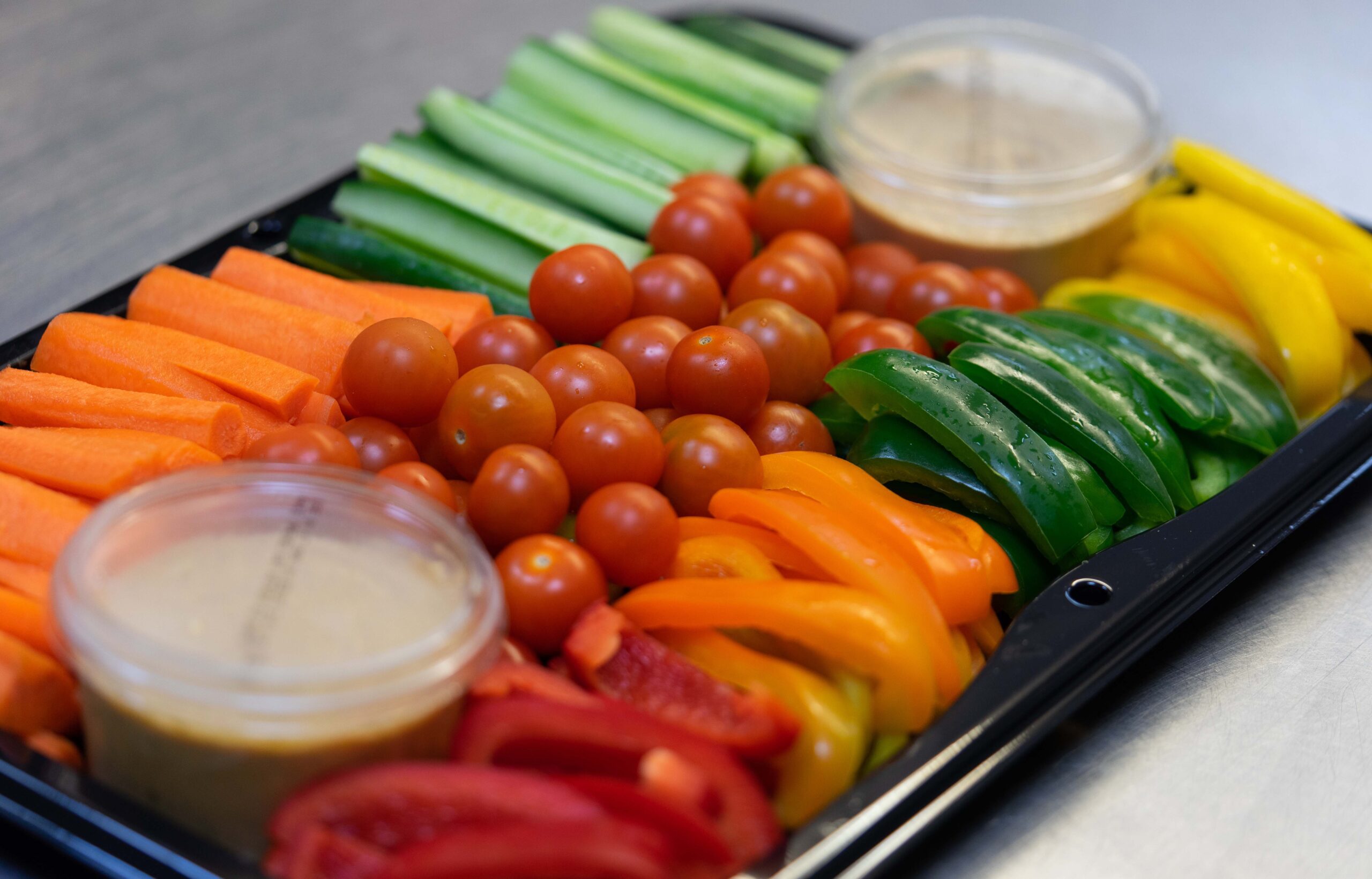 Assortment of fruit and vegetable platter