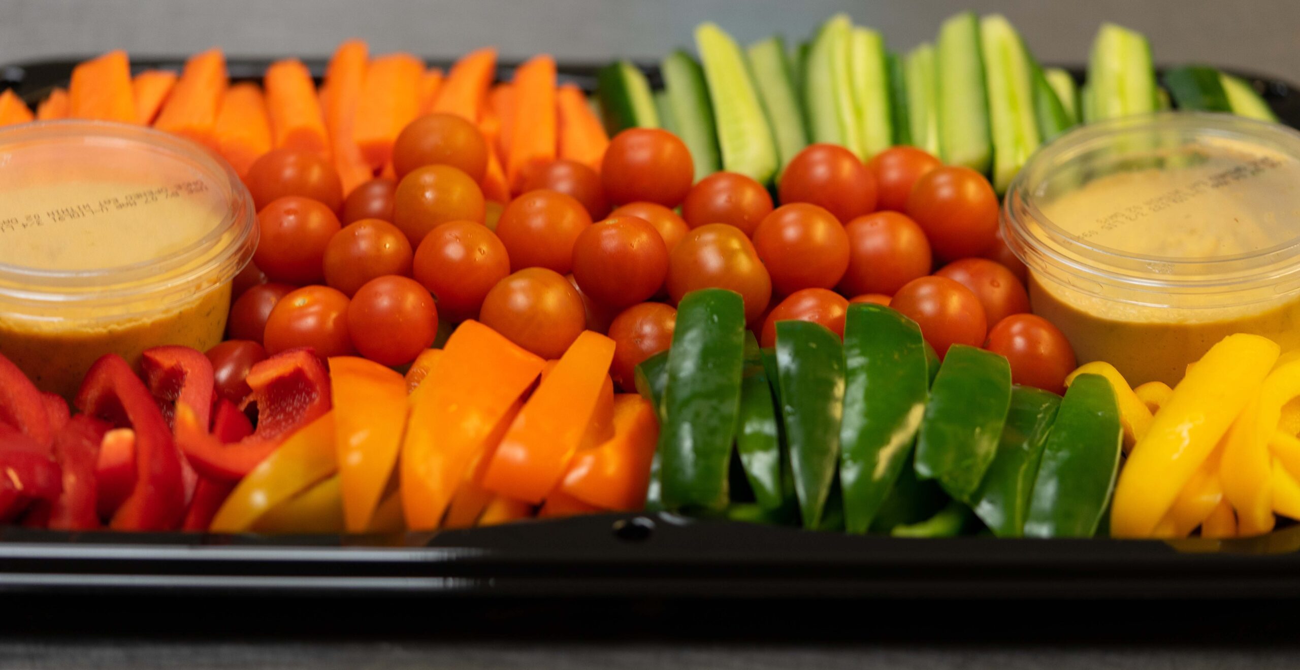 Assortment of fruit and vegetable platter