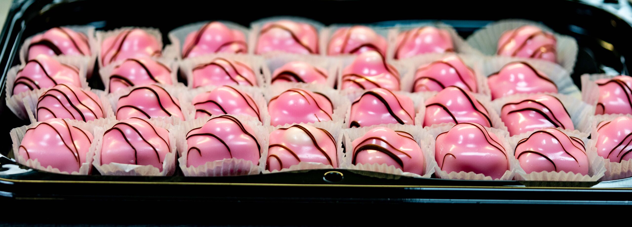 Portion of baked treats