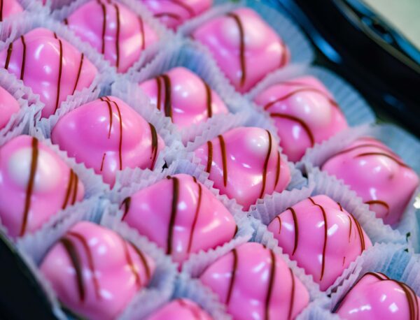 Portion of baked treats