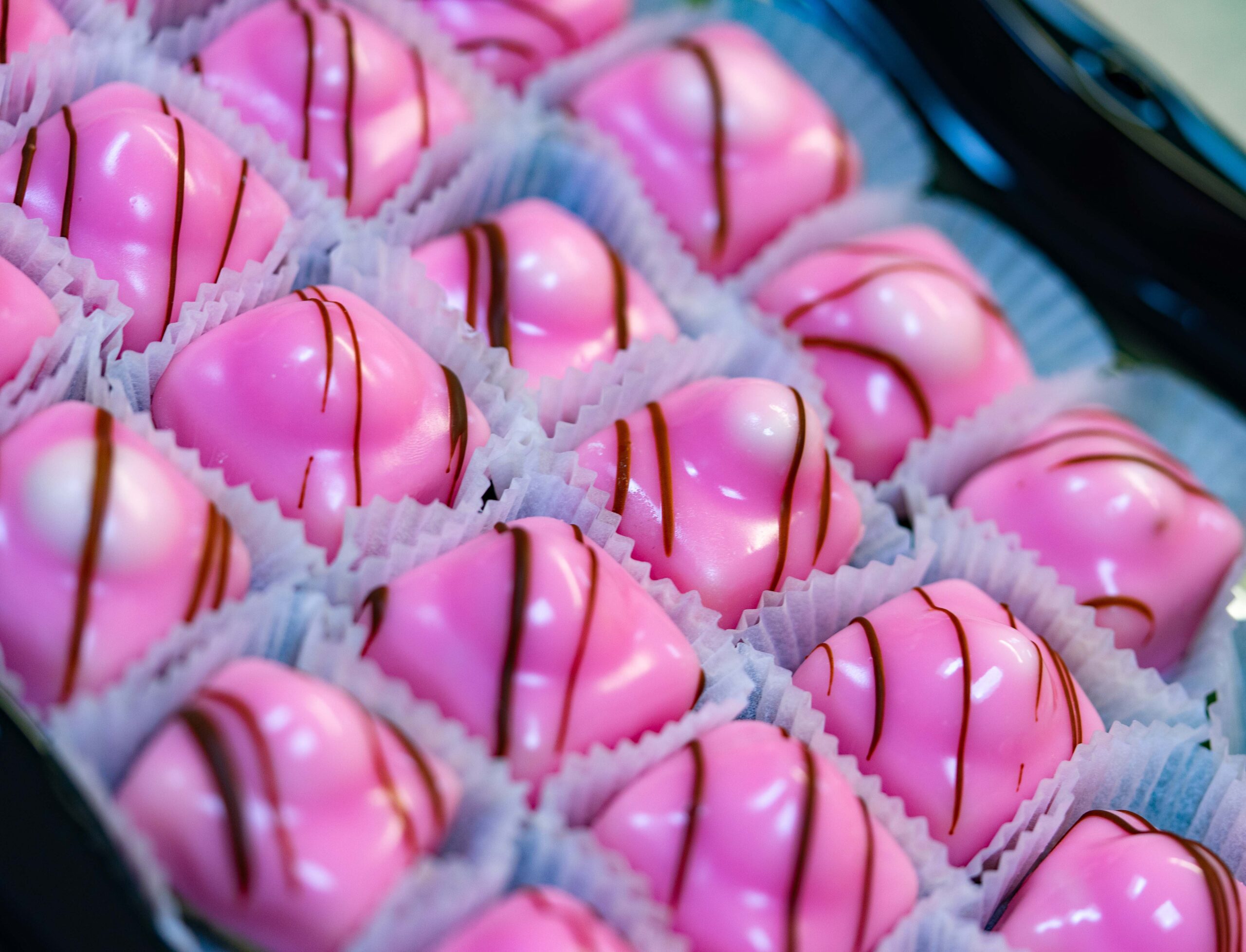 Portion of baked treats