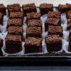 Portion of chocolate cakes