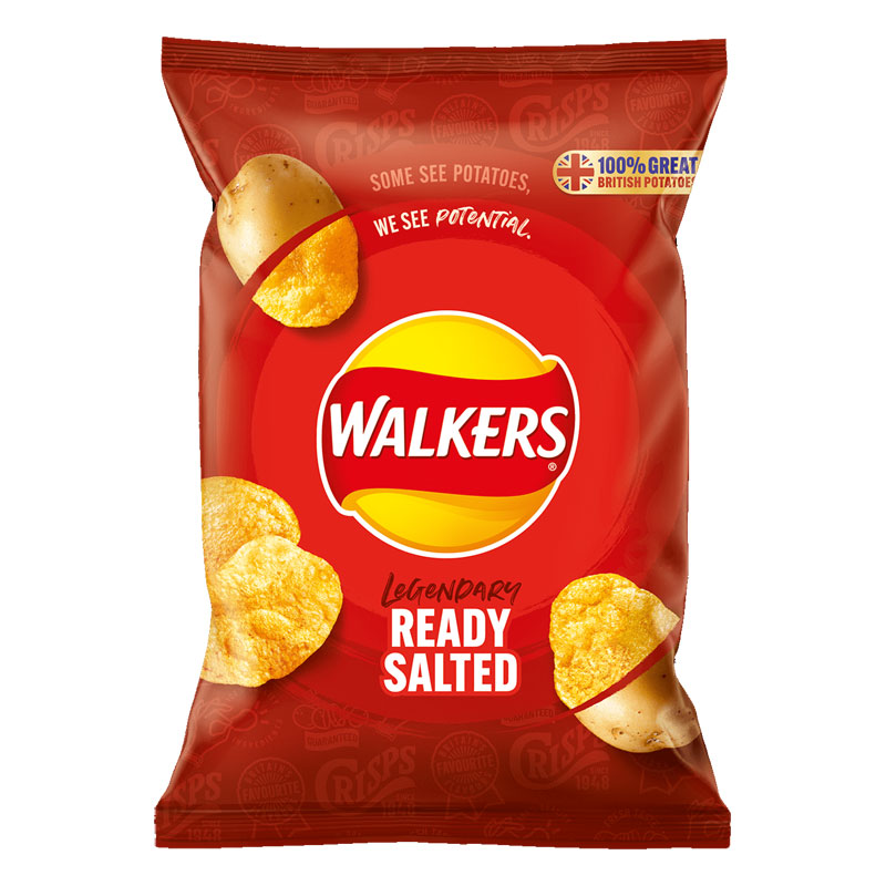 Walkers Ready Salted crisps add on