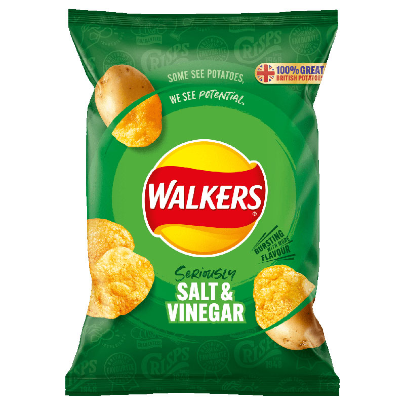 Walkers Salt and Vinegar crisps add on