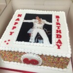 Elvis themed birthday cake