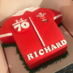 Wales rugby football top themes birthday cake