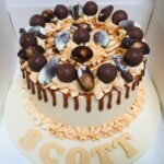 Guylian decorated birthday cake