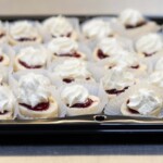 Portion of baked goods